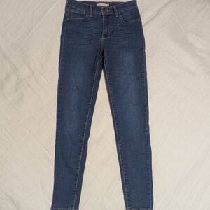 Levi's 720 High Rise Super Skinny Blue Jeans